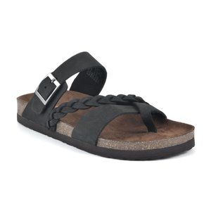 $10 NEW FOOTBED SANDAL SIZE 10 BLACK